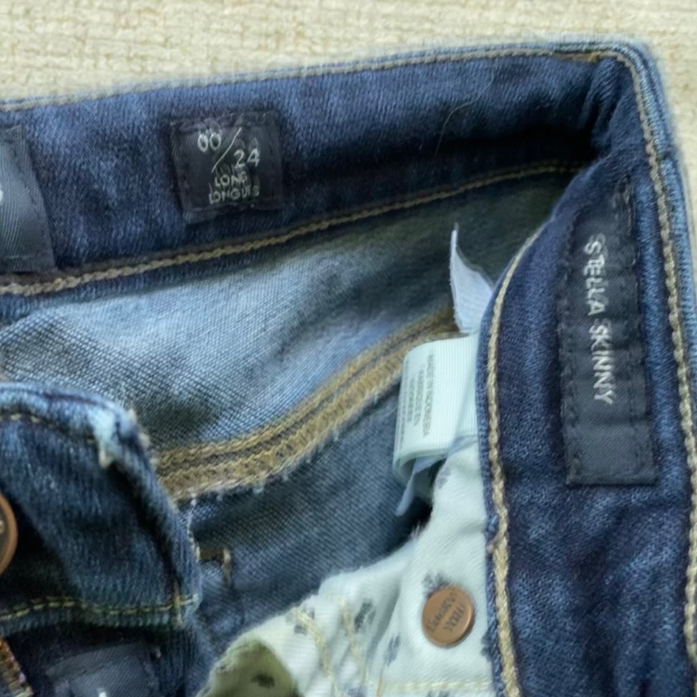LUCKY BRAND JEANS - SIZE 00/24 LONG - Picture 3 of 5